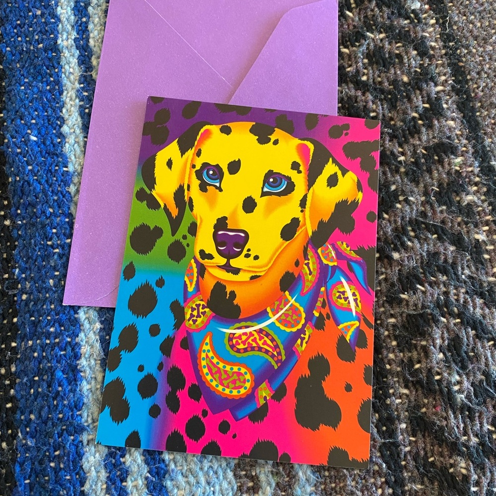 Vintage Lisa Frank Notecard
